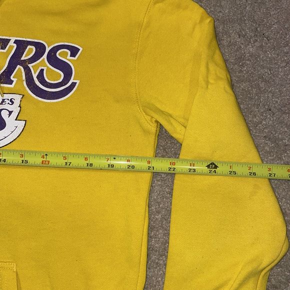 Los Angeles Lakers Yellow NBA Ultra Game Pullover Hoodie Mens Size Medium - Picture 3 of 6